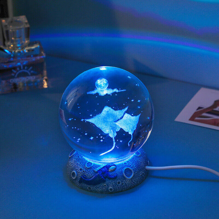 Underwater World Crystal Ball Night Light for Relaxing Ambiance-Orizon Depot