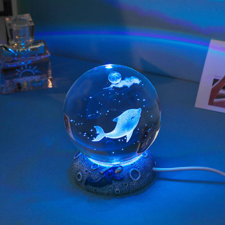 Underwater World Crystal Ball Night Light for Relaxing Ambiance-Orizon Depot
