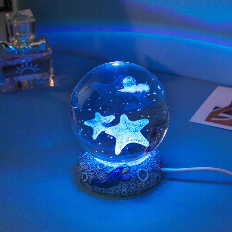 Underwater World Crystal Ball Night Light for Relaxing Ambiance-Orizon Depot
