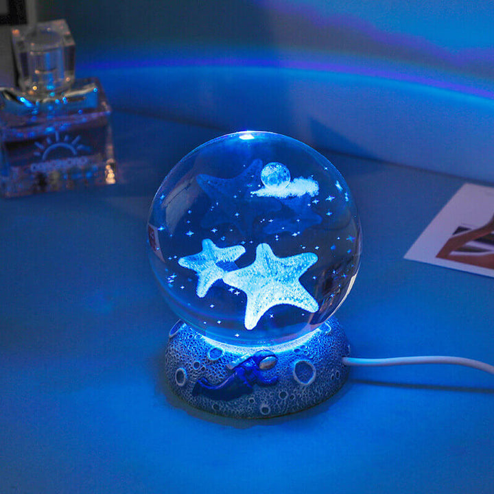 Underwater World Crystal Ball Night Light for Relaxing Ambiance-Orizon Depot