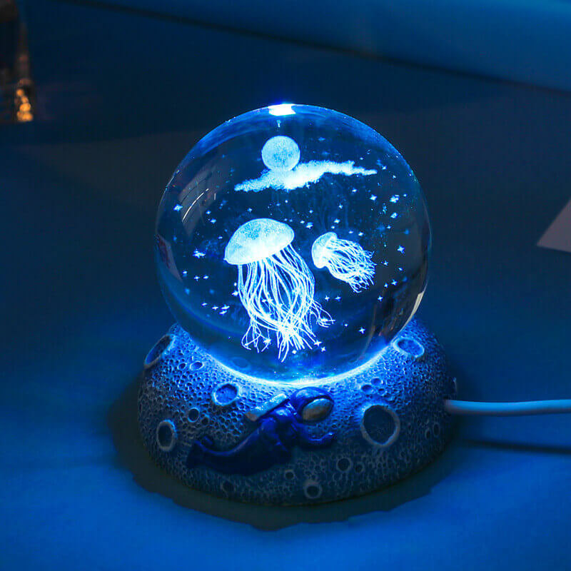 Underwater World Crystal Ball Night Light for Relaxing Ambiance-Orizon Depot