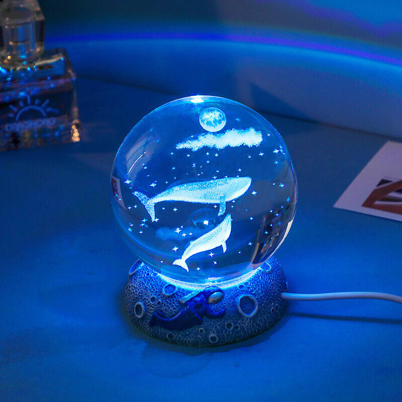 Underwater World Crystal Ball Night Light for Relaxing Ambiance-Orizon Depot