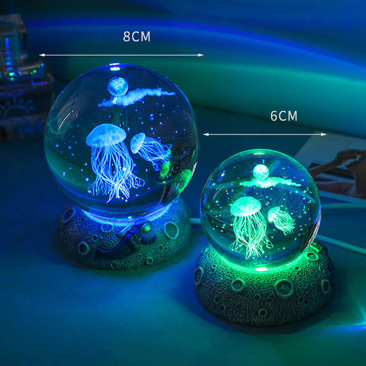 Underwater World Crystal Ball Night Light for Relaxing Ambiance-Orizon Depot