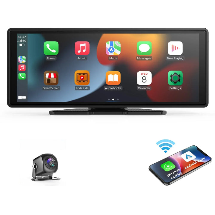 Universal 10.26-Inch Wireless CarPlay Android Auto Multimedia Player-Orizon Depot