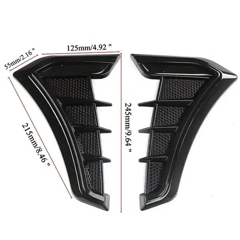 Universal Car Hood Vents Air Intake Scoop Carbon Fiber Look-Orizon Depot