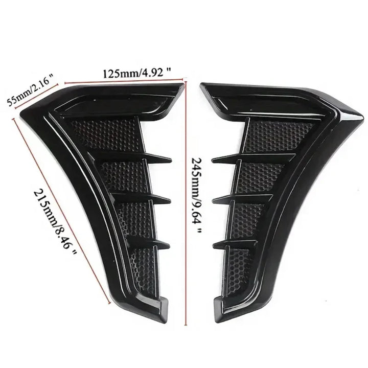 Universal Car Hood Vents Air Intake Scoop Carbon Fiber Look-Orizon Depot