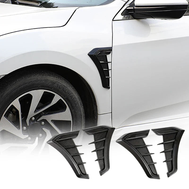 Universal Car Hood Vents Air Intake Scoop Carbon Fiber Look-Orizon Depot