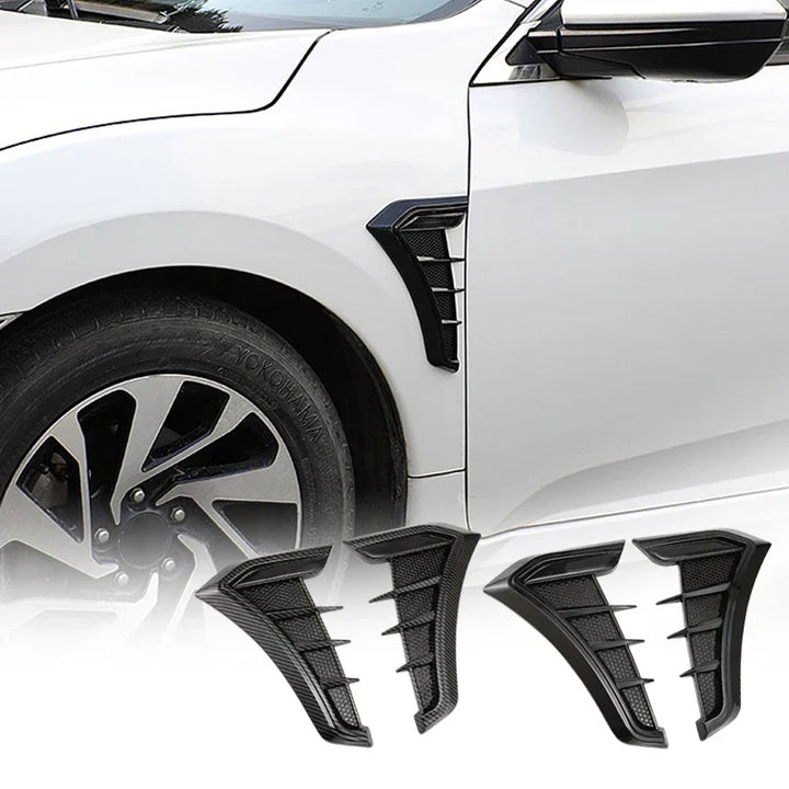 Universal Car Hood Vents Air Intake Scoop Carbon Fiber Look-Orizon Depot