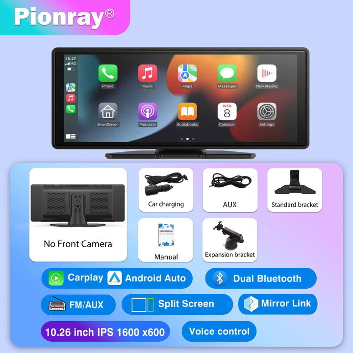 Universal Wireless CarPlay and Android Auto Car Stereo Head Unit-Orizon Depot