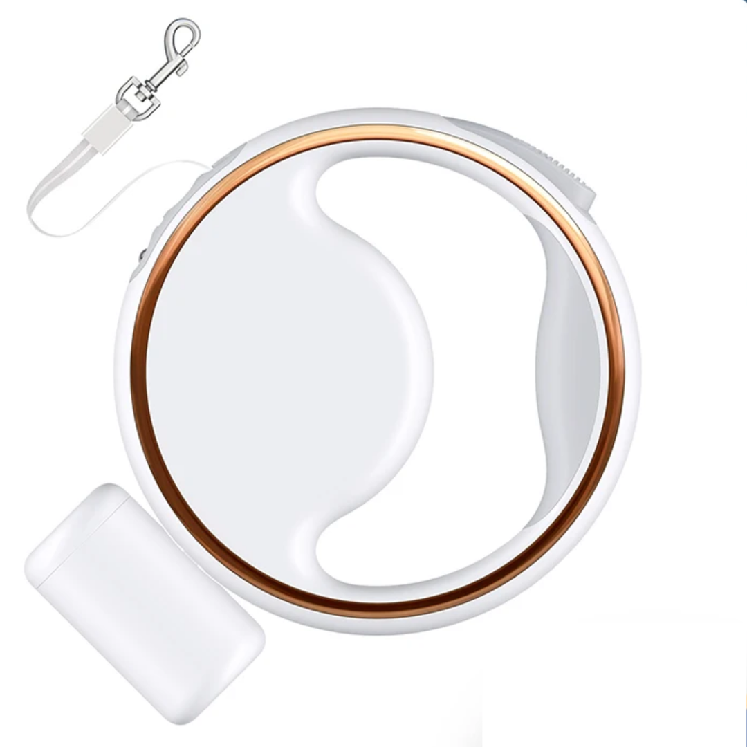Automatic Dog Leash with LED Light & Poop Bag Holder for Safety-Orizon Depot