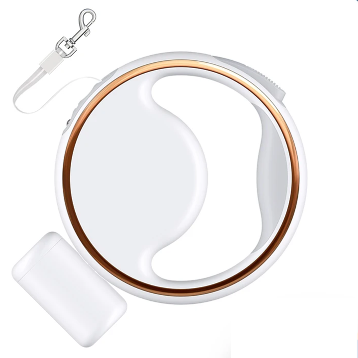 Automatic Dog Leash with LED Light & Poop Bag Holder for Safety-Orizon Depot