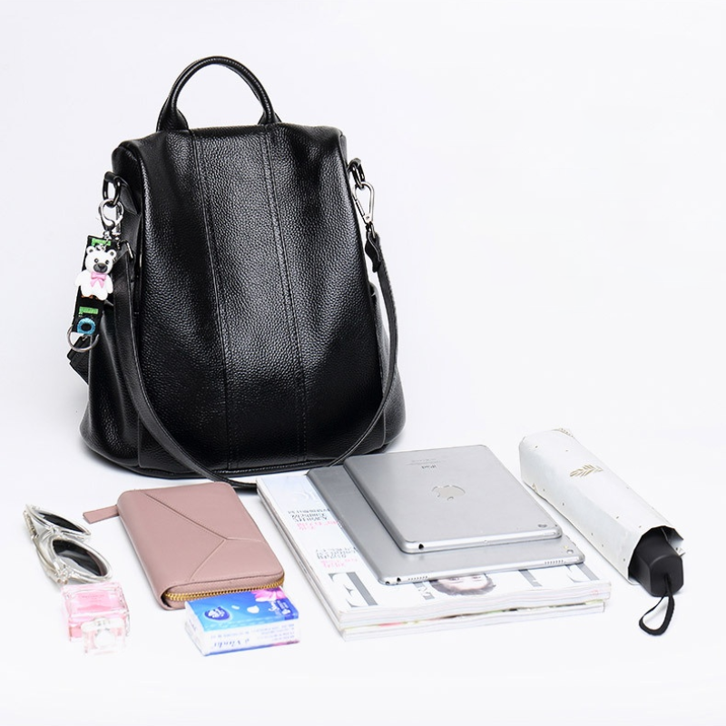 Theft-Resistant Leather Backpack for Secure Travel and Daily Use-Orizon Depot