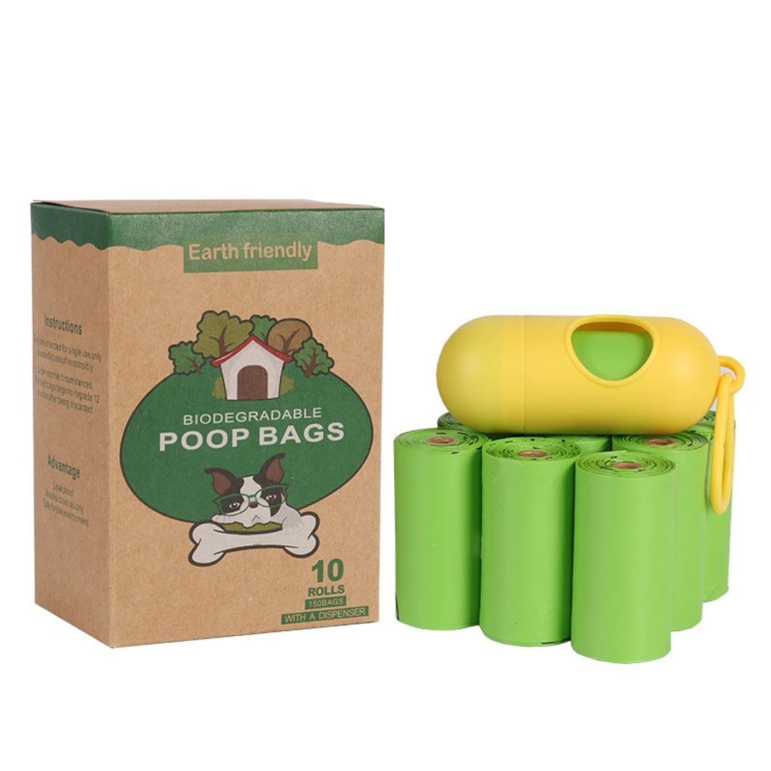 120 Biodegradable Dog Poop Bags with Dispenser-Orizon Depot