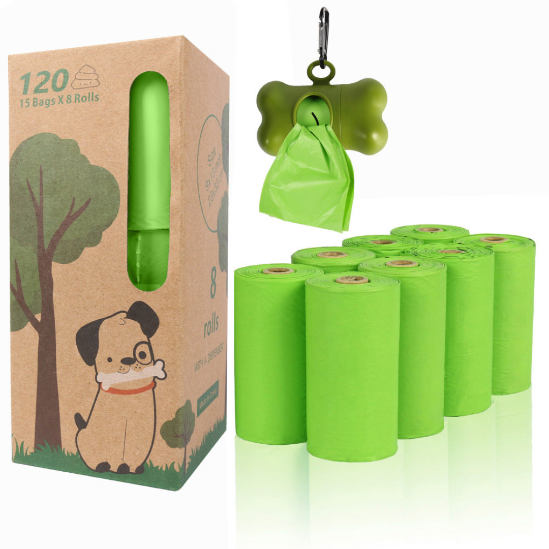 120 Biodegradable Dog Poop Bags with Dispenser-Orizon Depot