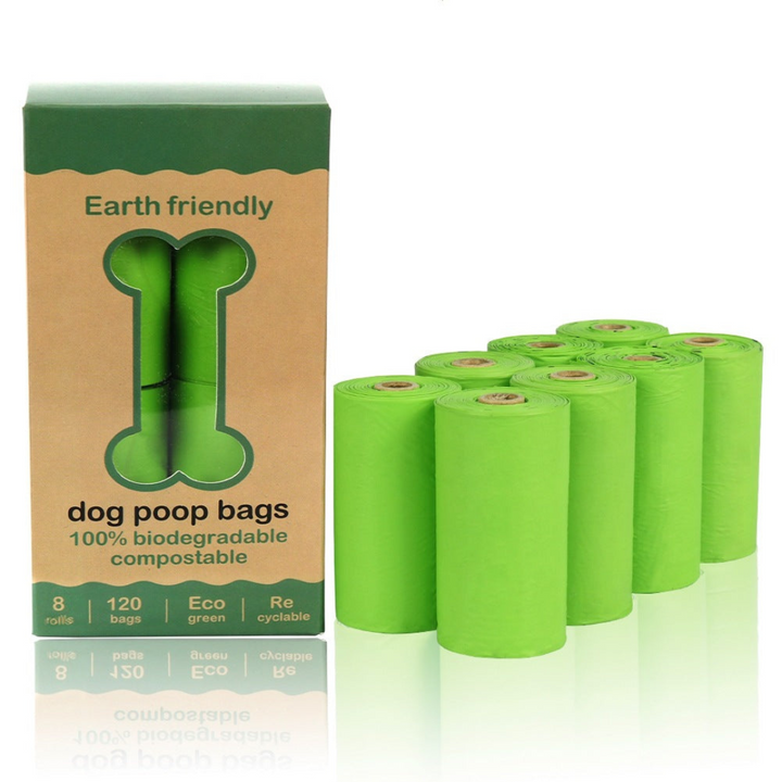 120 Biodegradable Dog Poop Bags with Dispenser-Orizon Depot
