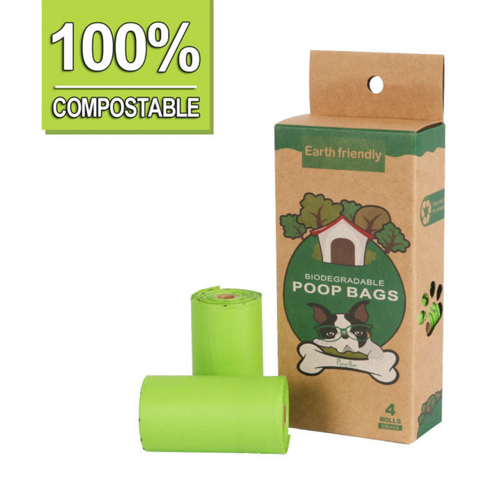 120 Biodegradable Dog Poop Bags with Dispenser-Orizon Depot