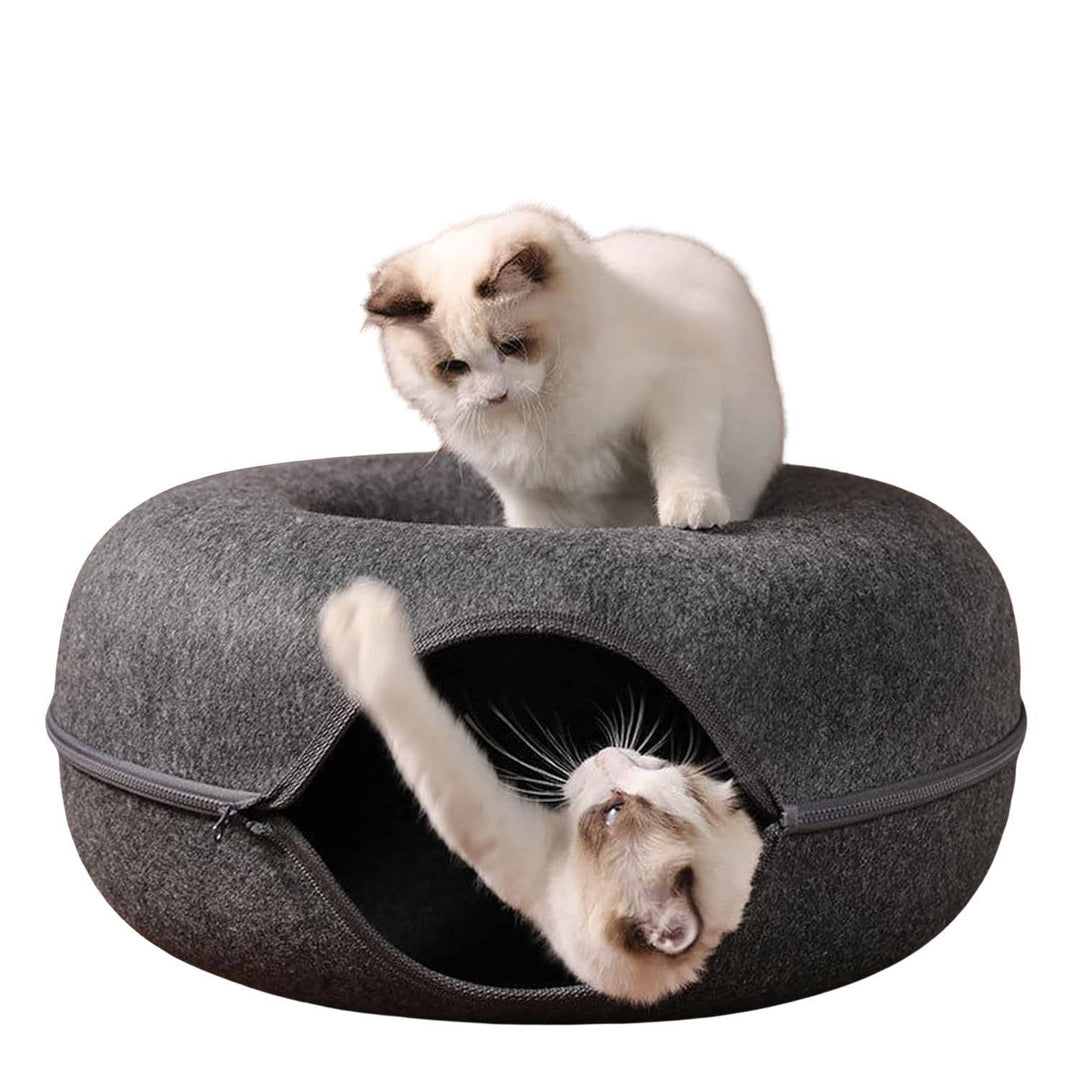 Cozy Round Cat Bed for Ultimate Comfort and Relaxation