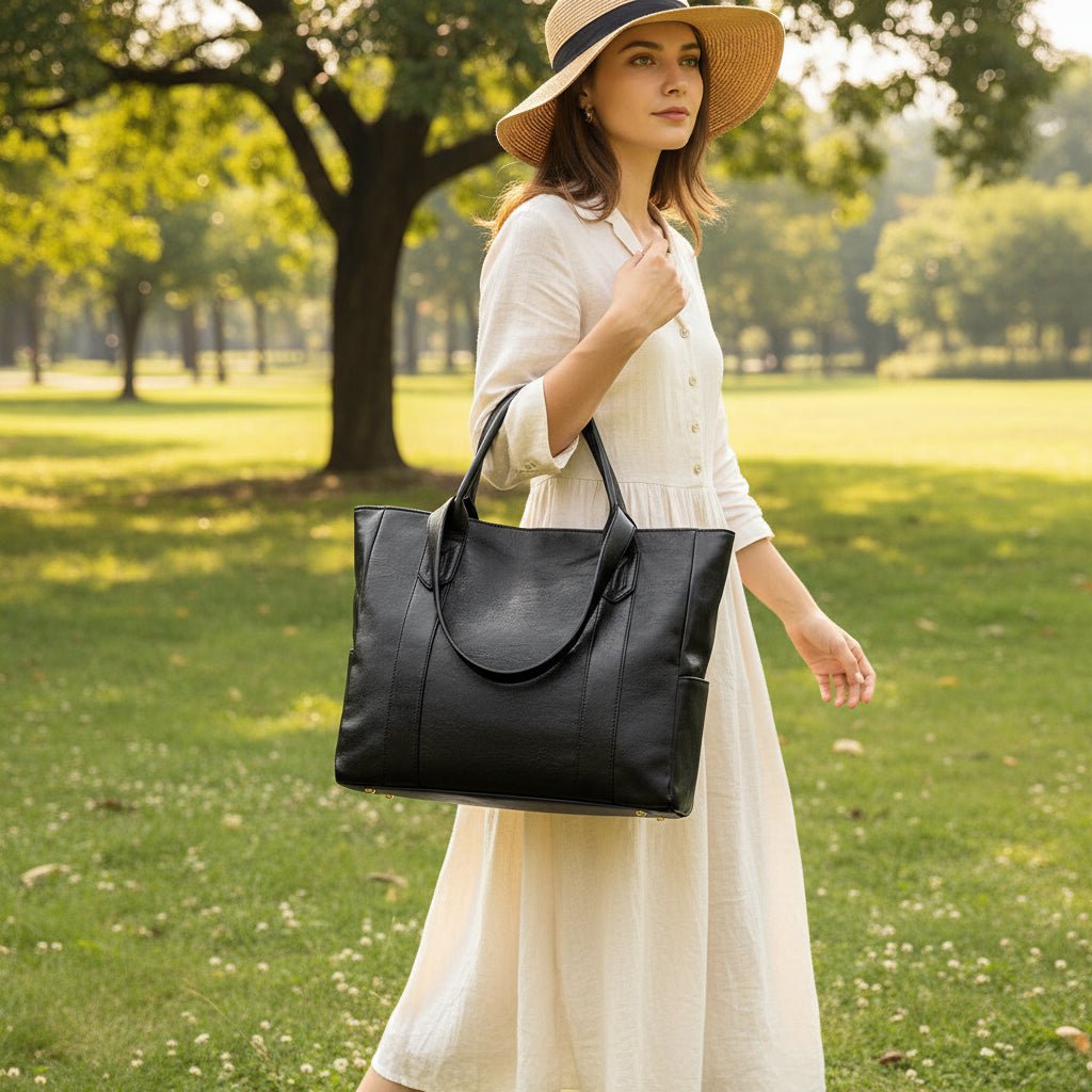 Stylish Leather Shoulder Bag with Vintage Design and Sleek Finish-Orizon Depot