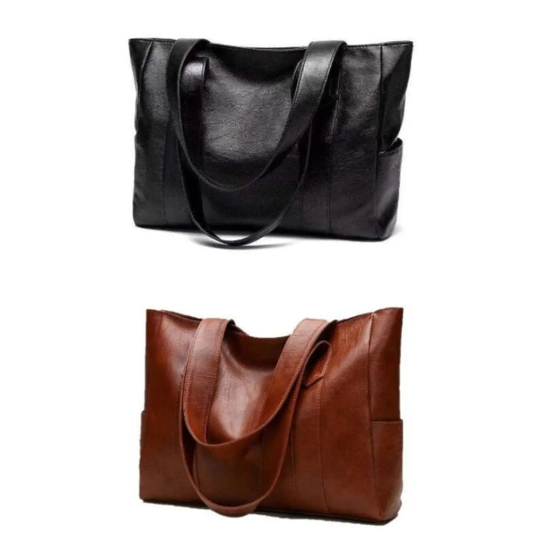 Stylish Leather Shoulder Bag with Vintage Design and Sleek Finish-Orizon Depot