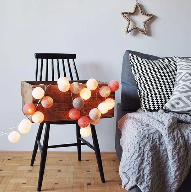 Cotton Glowing Ball Swing - Multiple Color Combinations Available-Orizon Depot