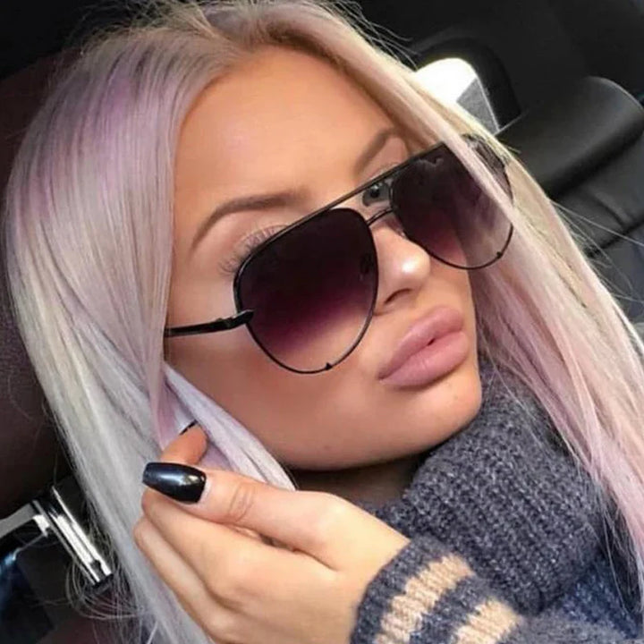 Vintage Aviation Sunglasses - Retro Gradient Mirror Shades-Orizon Depot