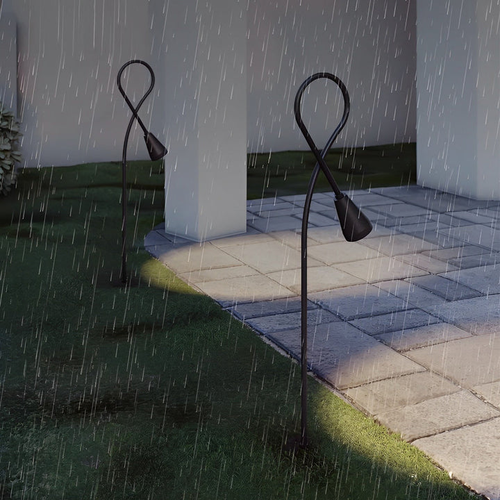 Waterproof LED COB Arched Gooseneck Pathway Lights for Outdoors-Orizon Depot
