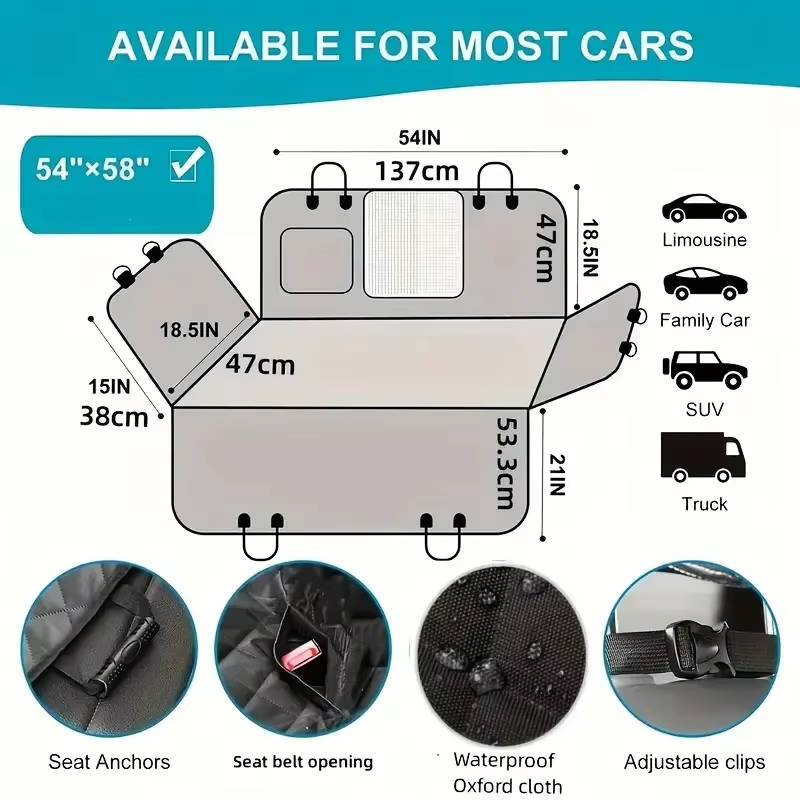 Waterproof Scratch-Resistant Dog Car Seat Protector-Orizon Depot