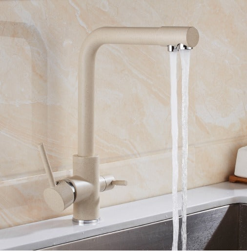 Filtered Water Kitchen Faucet with Double Handles-Orizon Depot