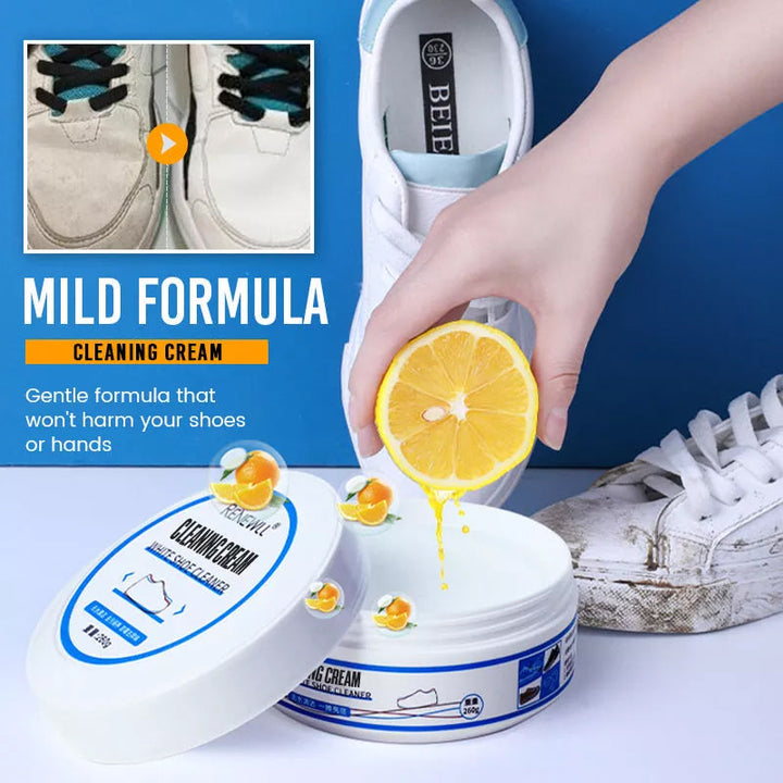 White Shoe Cleaning Cream - Effective Stain Remover for Sneakers-Orizon Depot