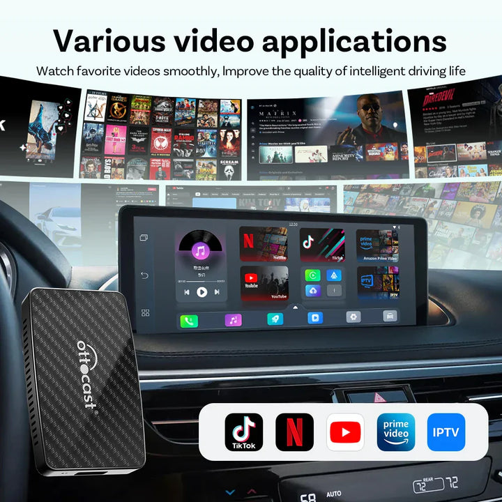 Wireless AI Car Adapter with YouTube, Netflix & Android Auto-Orizon Depot