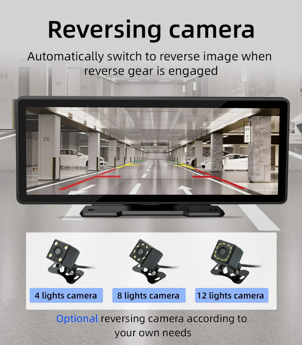 Wireless Car Stereo 10.26 Inch IPS HD with Rear View Camera-Orizon Depot