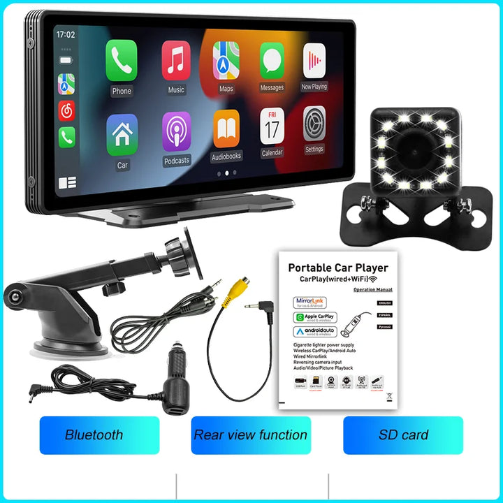 Wireless Car Stereo 10.26 Inch IPS HD with Rear View Camera-Orizon Depot