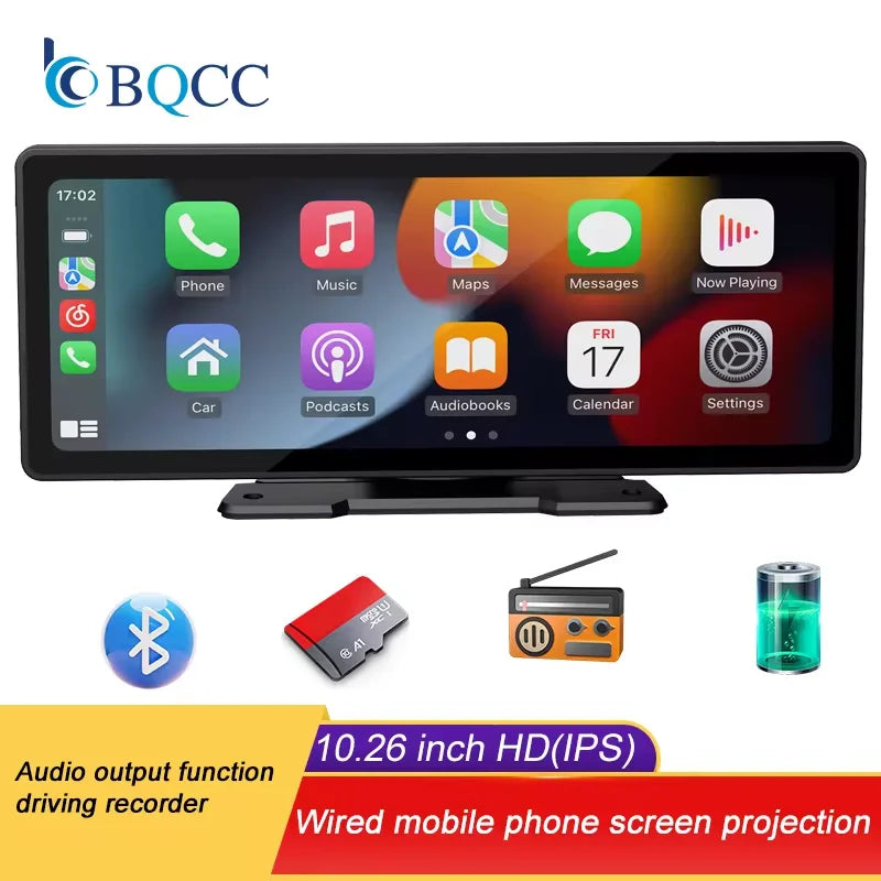 Wireless Car Stereo 10.26 Inch IPS HD with Rear View Camera-Orizon Depot