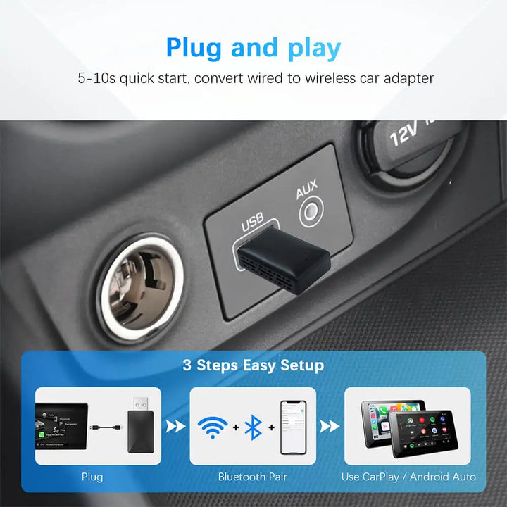 Wireless CarPlay AI Box 2in1 Android Auto Dongle Upgrade-Orizon Depot