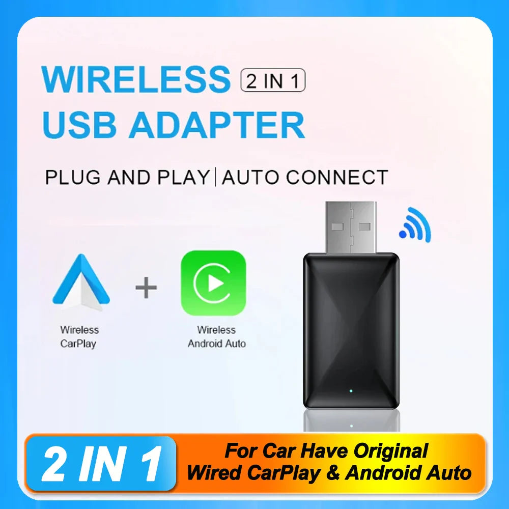Wireless CarPlay AI Box 2in1 Android Auto Dongle Upgrade-Orizon Depot