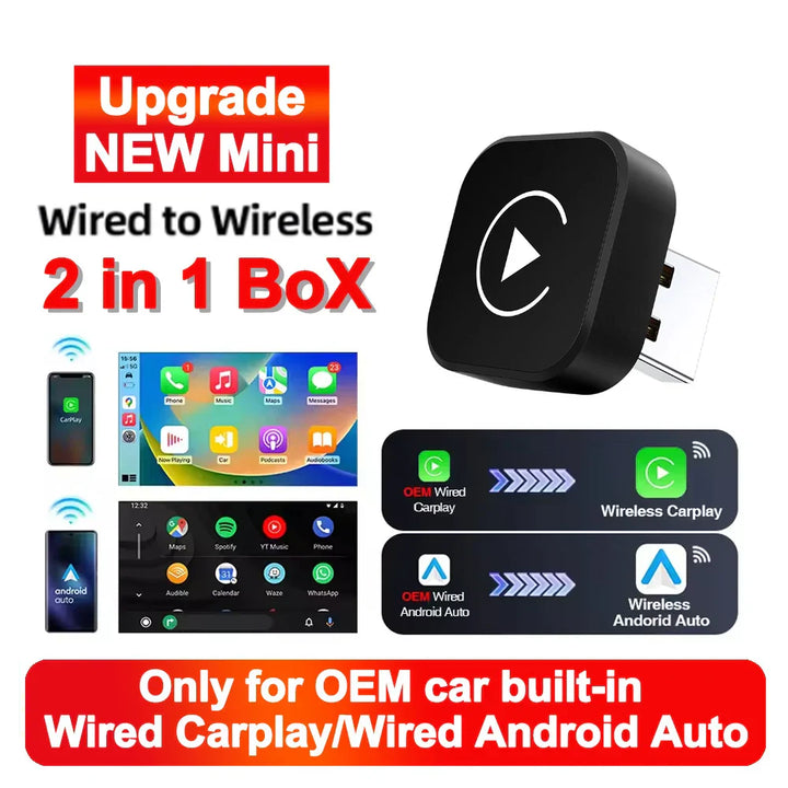 Wireless CarPlay AI Box 2in1 Android Auto Dongle Upgrade-Orizon Depot