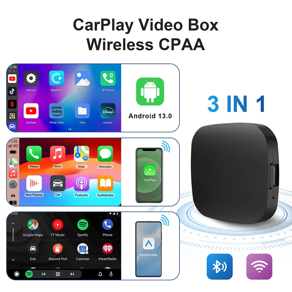 Wireless CarPlay Android Auto Smart TV Box for In-Car Use-Orizon Depot