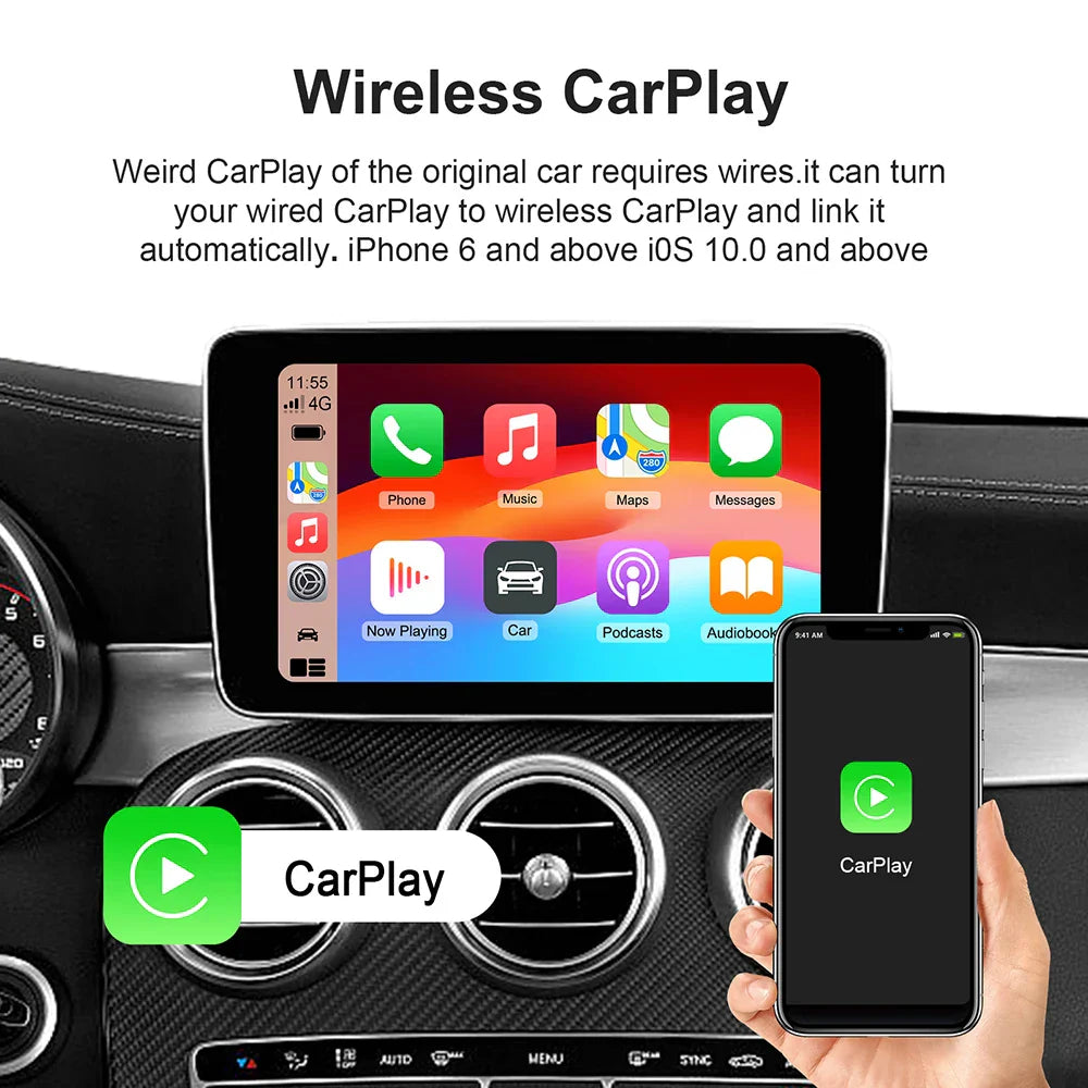 Wireless CarPlay Android Auto Smart TV Box for In-Car Use-Orizon Depot
