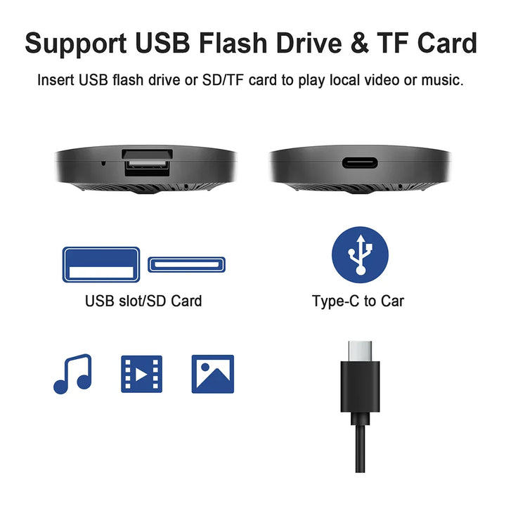 Wireless CarPlay Android Auto Smart TV Box for In-Car Use-Orizon Depot