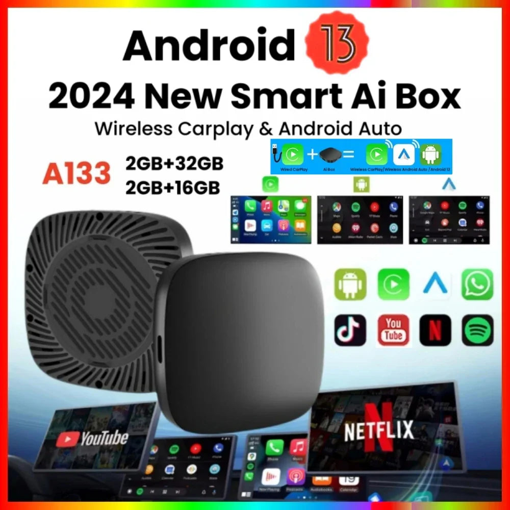 Wireless CarPlay Android Auto Smart TV Box for In-Car Use-Orizon Depot