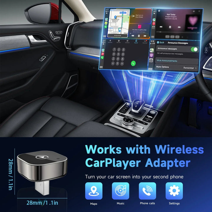 Wireless CarPlay and Android Auto 2-In-1 Smart Adapter-Orizon Depot