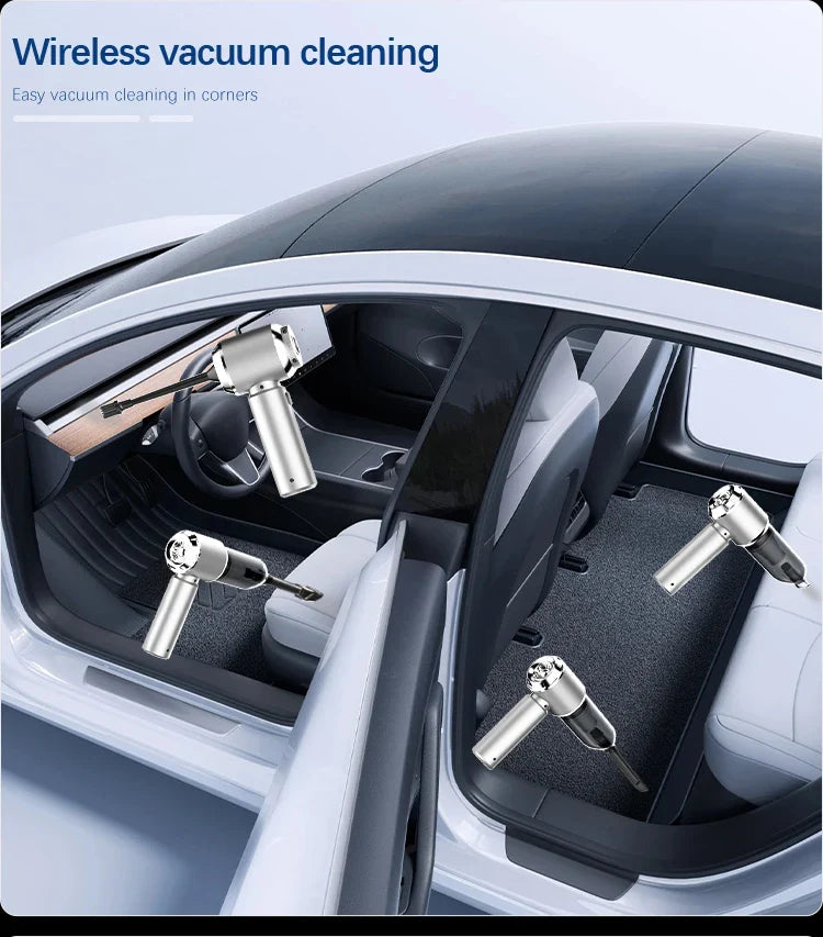 Wireless Mini Handheld Car Vacuum Cleaner with Strong Suction-Orizon Depot