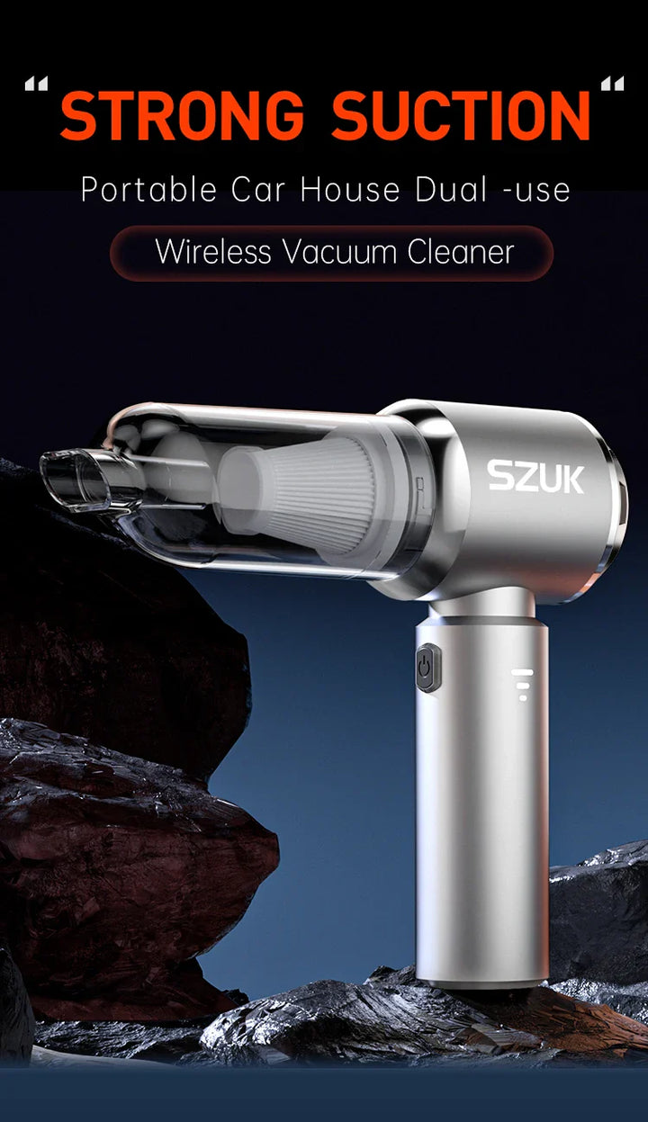 Wireless Mini Handheld Car Vacuum Cleaner with Strong Suction-Orizon Depot