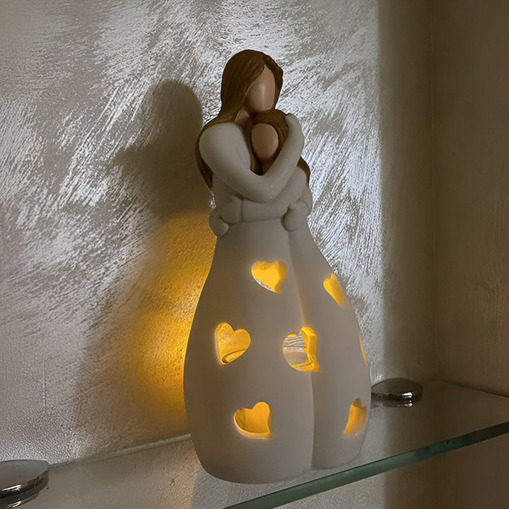 Mother-Daughter Figure Flickering Candle Holder - LoveGlow-Orizon Depot