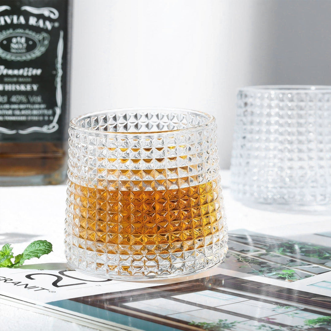 Rotatable Whiskey Tumbler Set for Easy Serving and Enjoyment-Orizon Depot