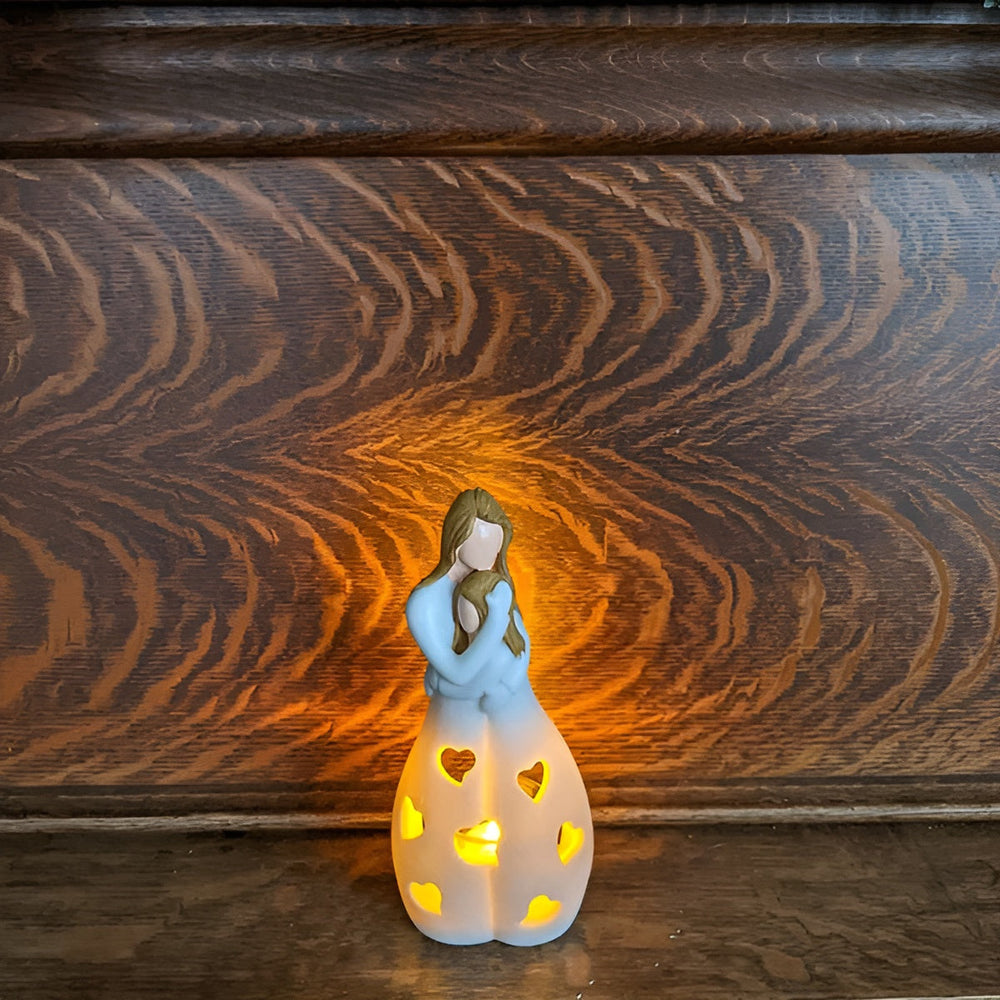 Mother-Daughter Figure Flickering Candle Holder - LoveGlow-Orizon Depot