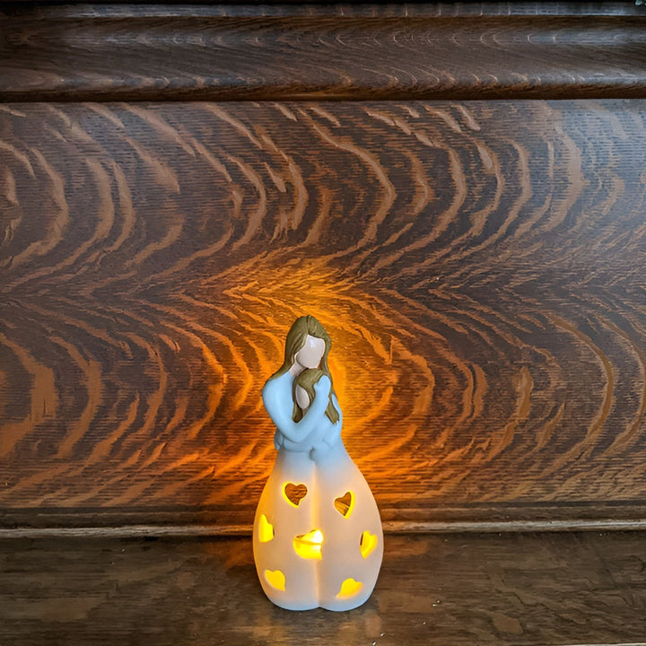 Mother-Daughter Figure Flickering Candle Holder - LoveGlow-Orizon Depot