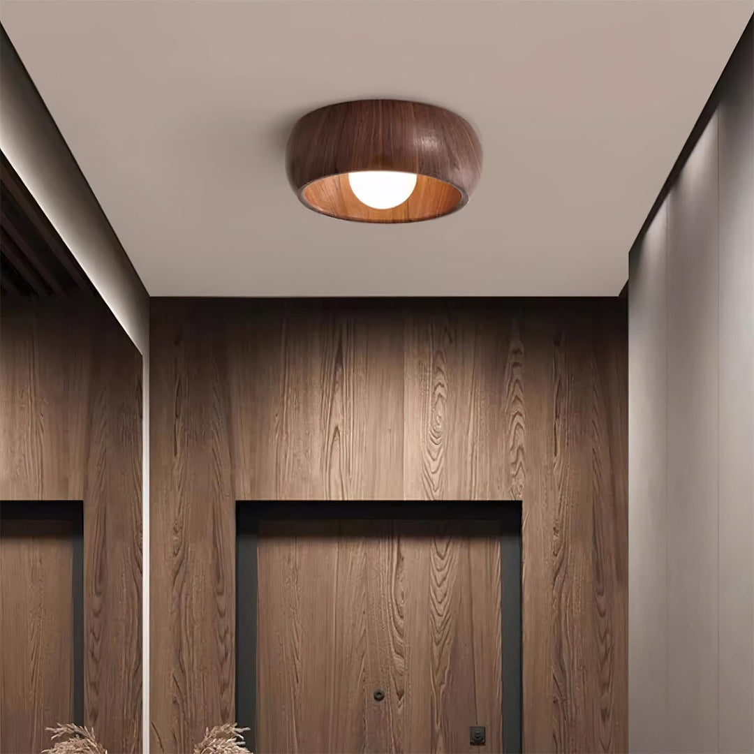 Minimalist Modern Wooden LED Ceiling Lamp