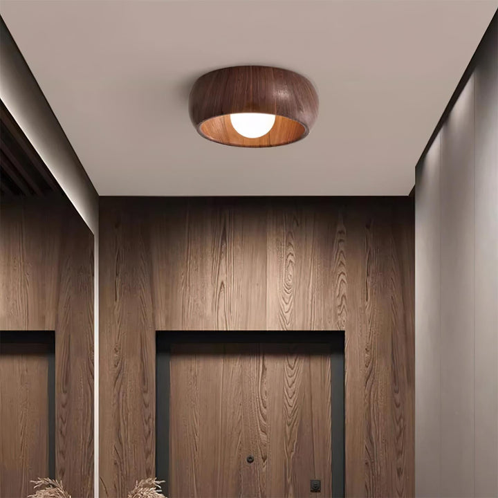 Minimalist Modern Wooden LED Ceiling Lamp
