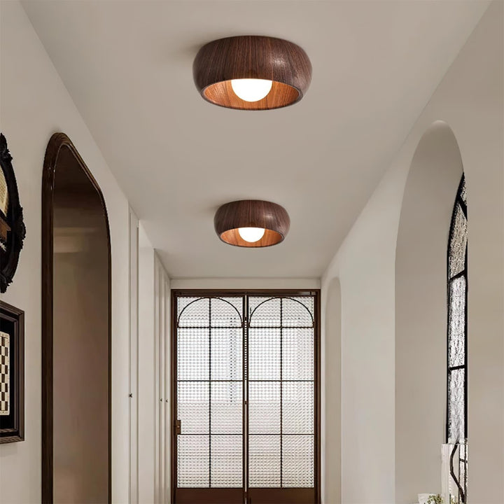 Minimalist Modern Wooden LED Ceiling Lamp